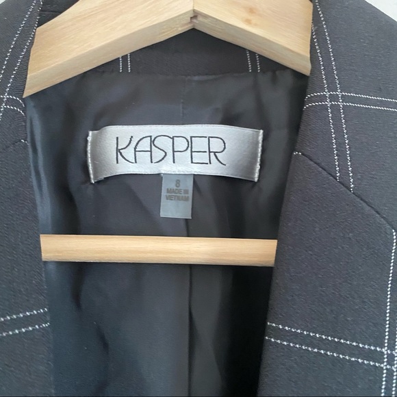 Kasper Windowpane Plaid Blazer - Picture 3 of 4